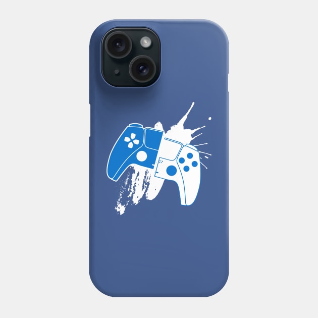 Playstation Control Paint Splash Phone Case by damienmayfield.com