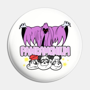 Pandamonium Cartoon Pin