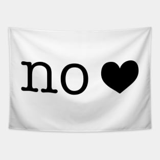 no <3 in black Tapestry