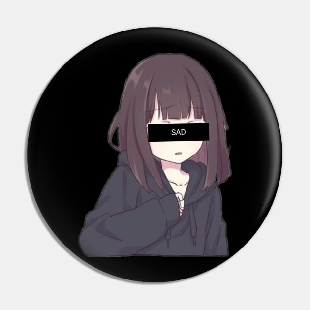 Sad anime girl style Pin by Superboydesign