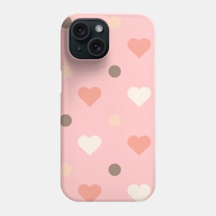 Cute Pink Love Pattern Seamless Doodle Phone Case