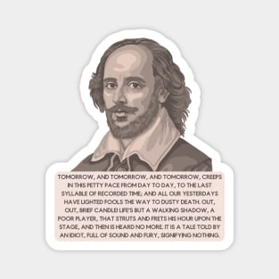 Shakespeare Macbeth Speech Magnet