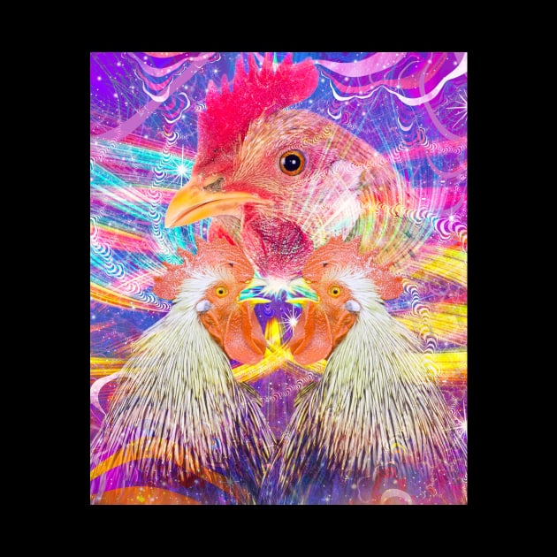 EDM Trippy Chicken Rave by Random Galaxy