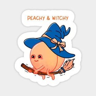 Peachy and Witchy Magnet