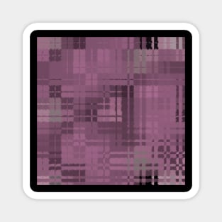 Abstract Squares Baby Pink Pattern Magnet