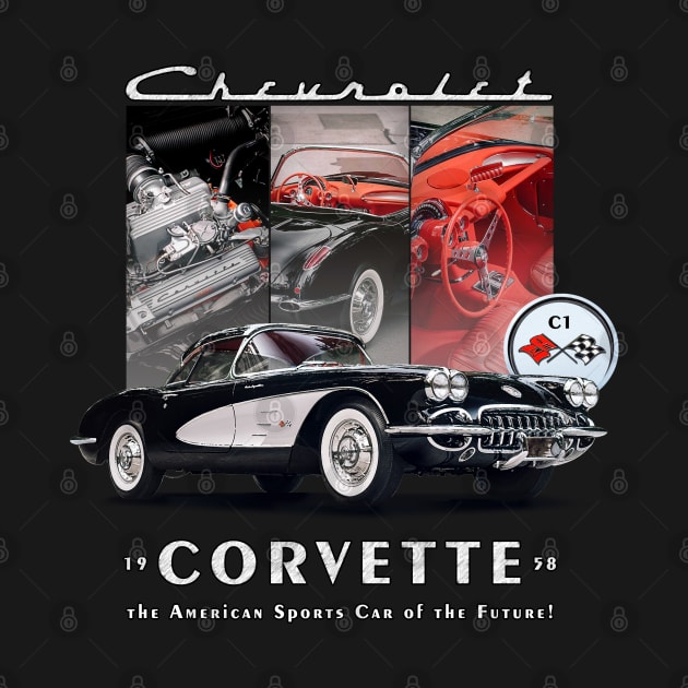 Chevrolet Corvette C1, American Classic Car, American Sports Car of the Future. by Aldison Ymeraj