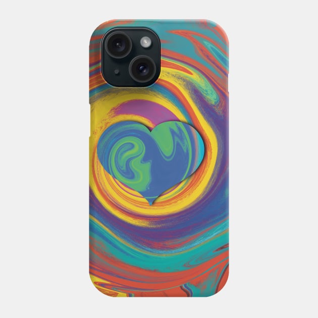 Liquify heart Phone Case by Xatutik-Art