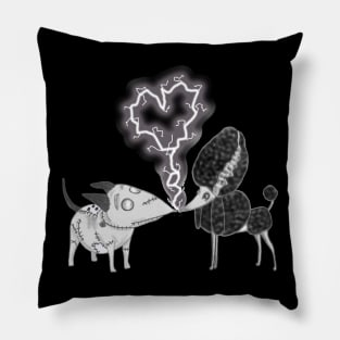 Sparky and Persephone- Frankenwennie Pillow