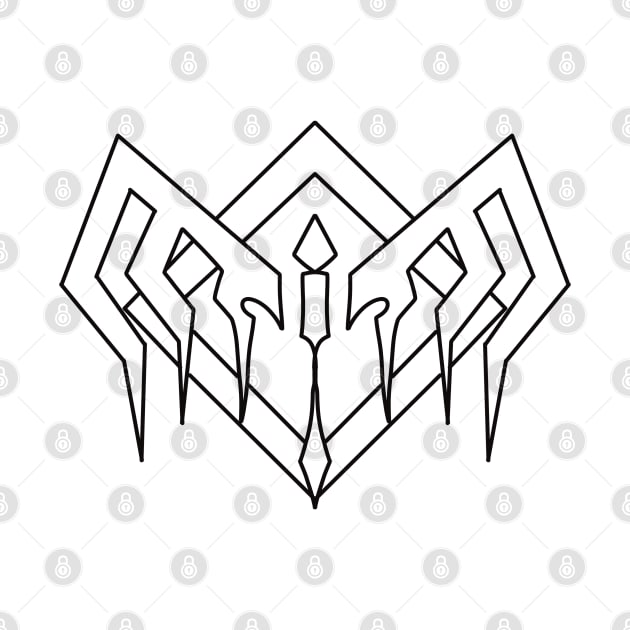 TBATE3 Lances Mark / Symbol in Cool Black Line Art Vector from the Beginning After the End / TBATE Manhwa by itsMePopoi