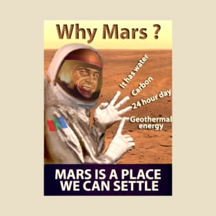 Mars Colonization Propaganda Poster T-Shirt