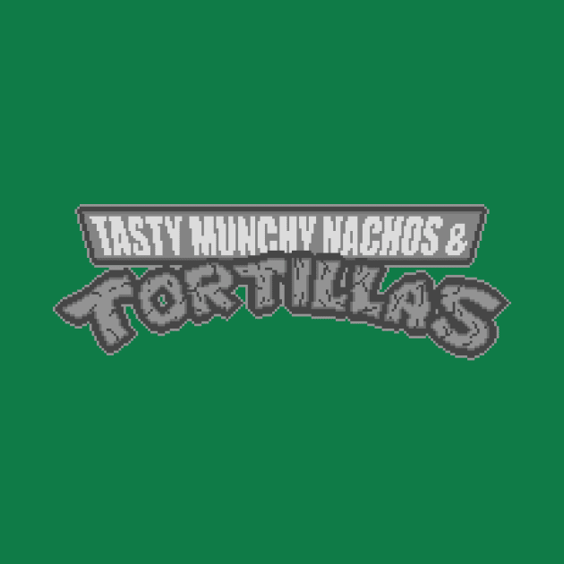 Nachos and Tortillas Title Logo (B&W) by M.N.M. Gultiano