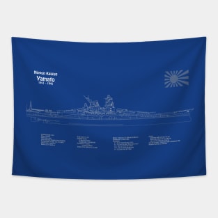 Yamato Battleship of the Imperial Japanese Navy - ADpng Tapestry