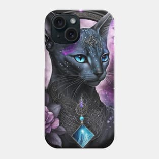 Gothic Abyssinian Cat Phone Case