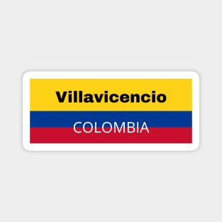 Villavicencio City in Colombian Flag Magnet