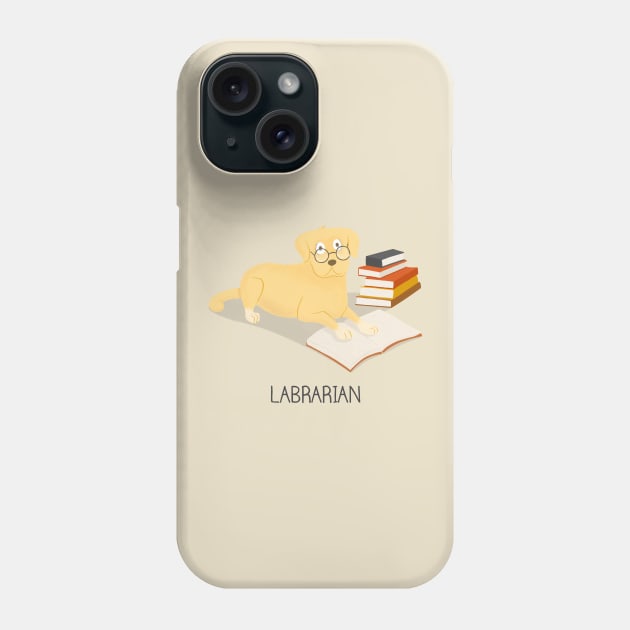 The Labrarian Phone Case by cartoonbeing