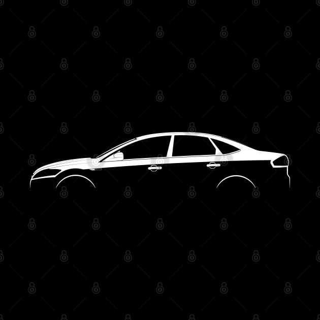 Ford Mondeo Mk III Silhouette by Car-Silhouettes