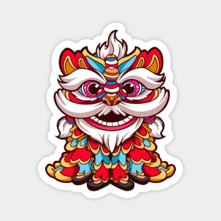 Lion Dance Magnet