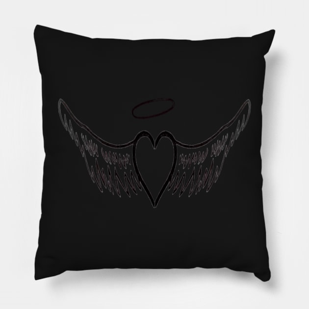 Angel of Hearts Pillow by thcreations1