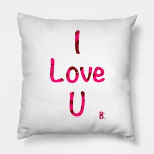Glitzy Love (Pink & Red) Pillow