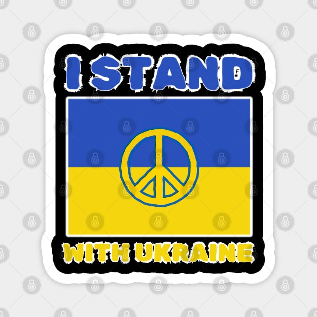 I Stand With Ulraine Magnet by Creatifly Graphic Tees