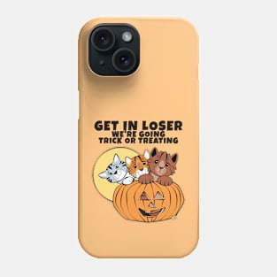 Get in Loser Cats in Halloween Pumpkin Phone Case