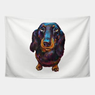 Roxy the Dachshund by Robert Phelps Tapestry