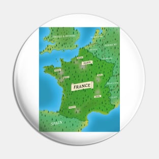 Map Of France Pin