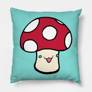 Smiling Mushroom Pillow