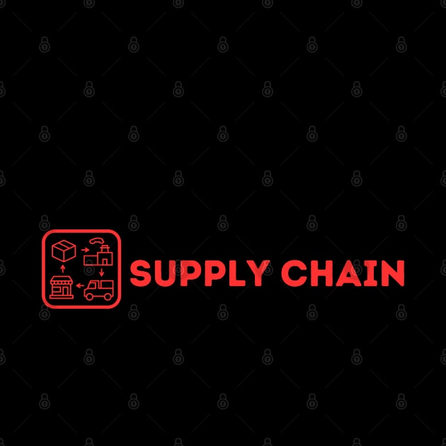 Funny eat sleep supply chain repeat by Qurax