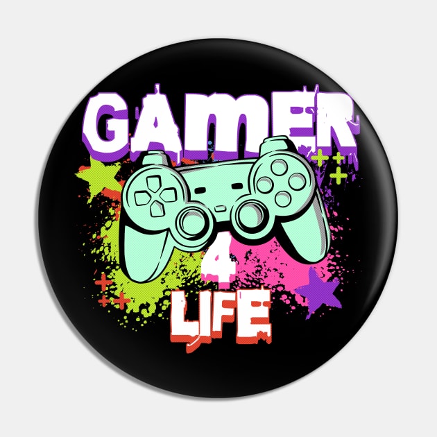 Gamer For Life Pin by Norse Magic