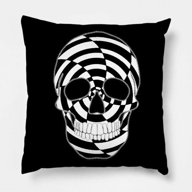 Two Tone Skull Pillow by Nuletto