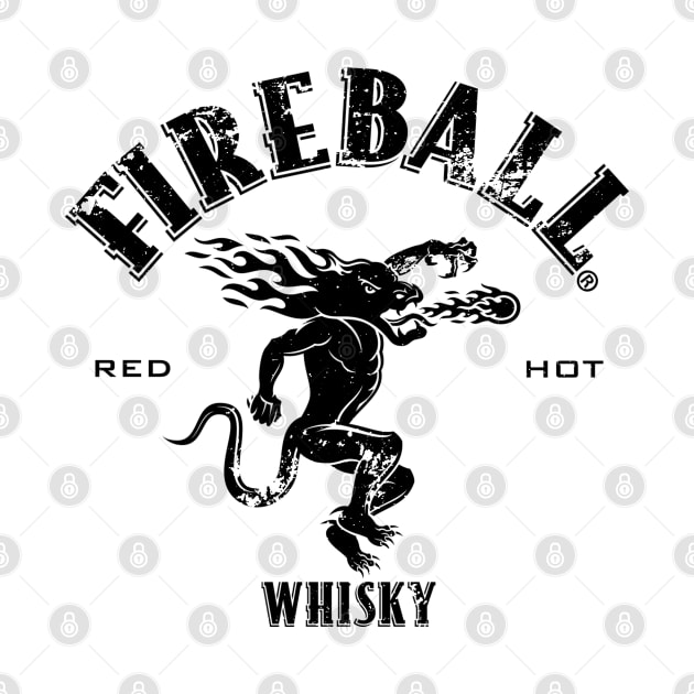 Fireball Red Hot - Vintage Distressed by Wishing Well