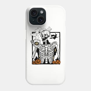 Skeleton Coffee Phone Case