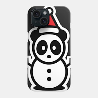 Panda Snowman Christmas Bambu Brand Holiday Snow Phone Case