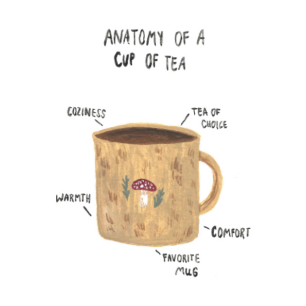Anatomy of a Cup of Tea - Tea - Phone Case