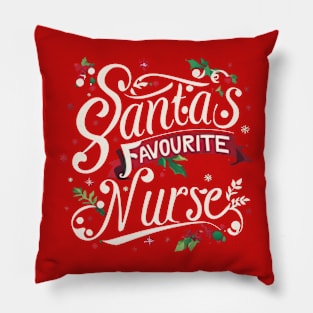 Santa's Favourite Nurse Pillow