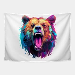 Grizzly Bear Animal Freedom World Wildlife Wonder Abstract Tapestry