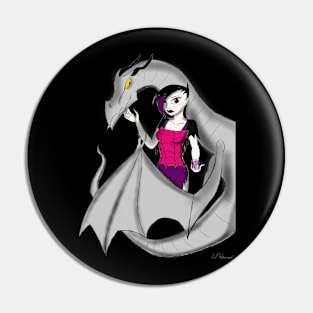 The Lady and the dragon Pin