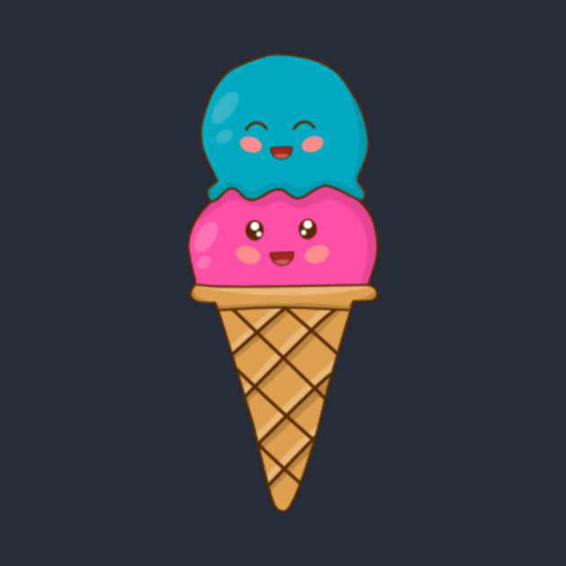 cute ice cream - Cute Ice Cream - T-Shirt | TeePublic