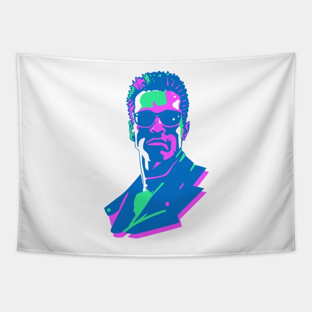 Retro 80s Terminator Tapestry by Digster