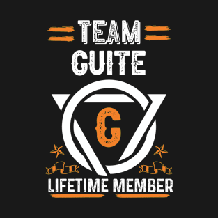 Team guite Lifetime Member, Family Name, Surname, Middle name T-Shirt