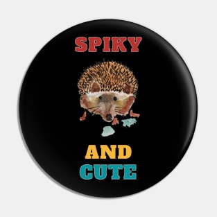 Spiky And Cute Hedgehog Pin