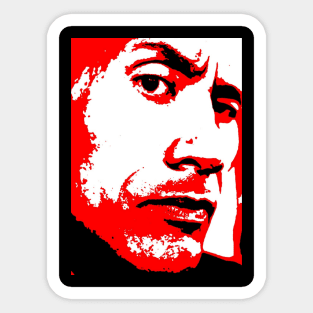 Dwayne the rock Johnson 1990's funny picture  Sticker for Sale by  nydollarslice