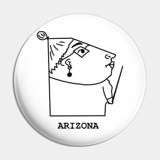 Arizona Upside Down Pin