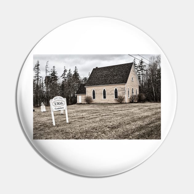 Uigg Historic Church PEI Pin by Robert Alsop