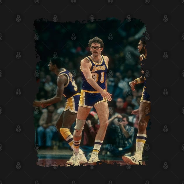 Kurt Rambis and Magic Johnson, 1981 by Omeshshopart