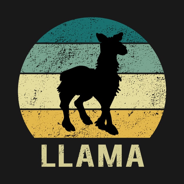 Llama At Sunset A Gift For Llama Lovers by MerchAndrey