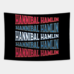 NATIONAL TEXT ART HANNIBAL HAMLIN Tapestry