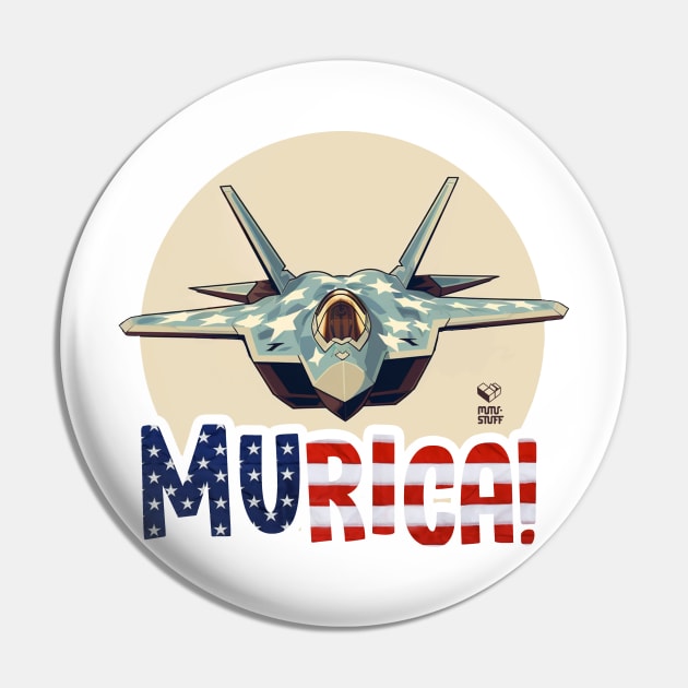 MURICA - Freedom by Air mail Pin by mutu.stuff