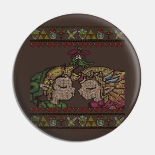 Mistletoe gamer kiss Pin